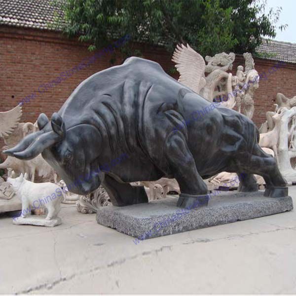 Stone Bull Statue