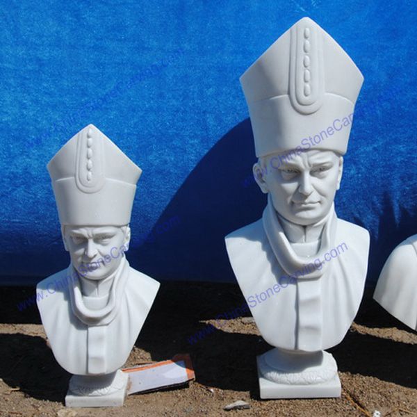 Pope John Paul II bust statue
