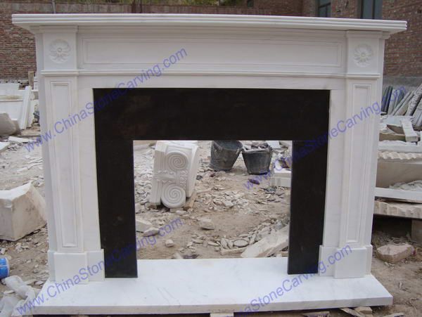 Marble mantel,      ,        ,        ,         