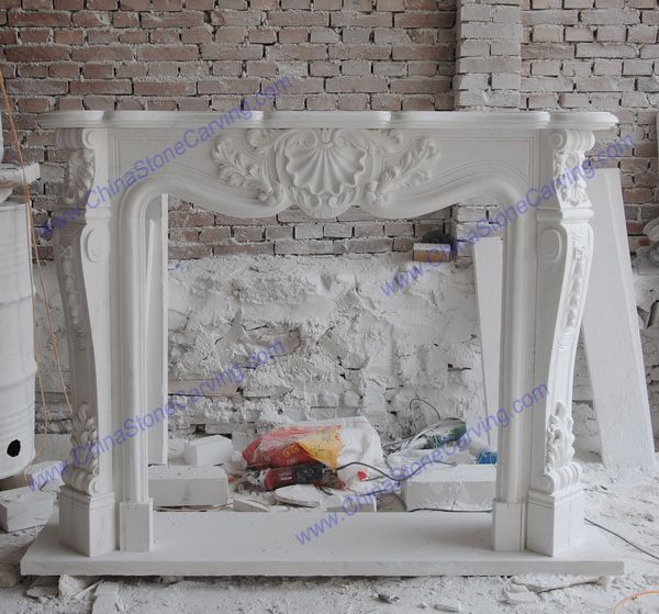 Stone French fireplace 