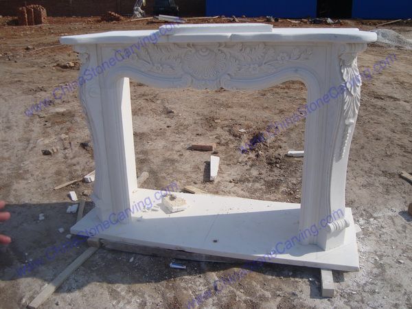  Stone French fireplace 