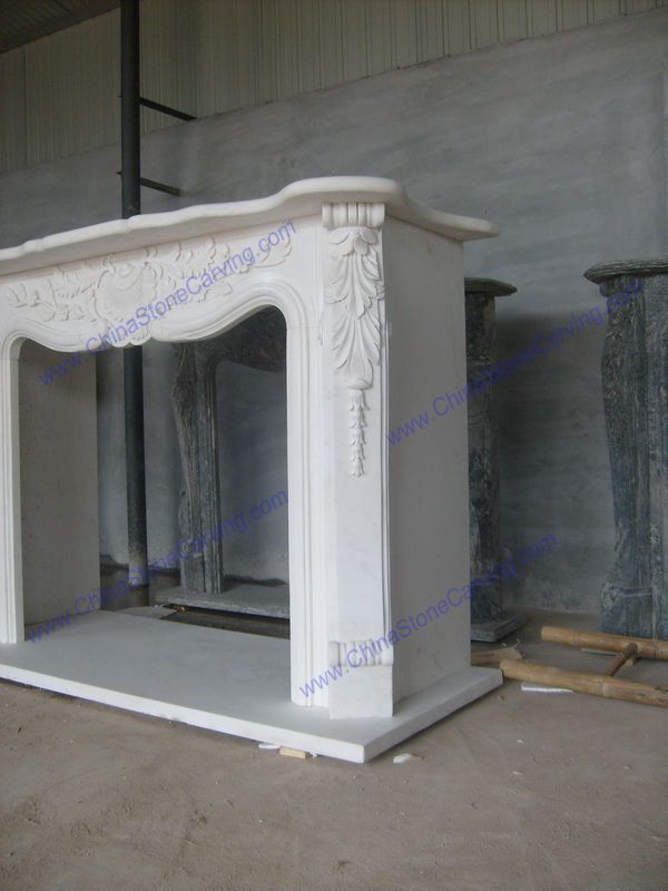  Stone French fireplace 