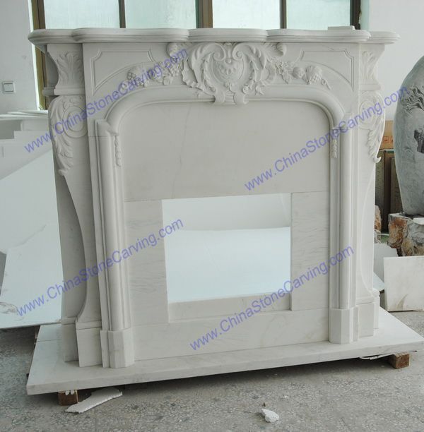 Marble French mantel