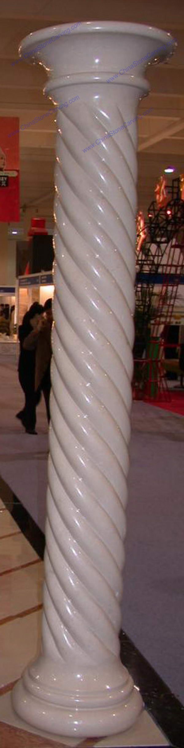 Solid marble pillar