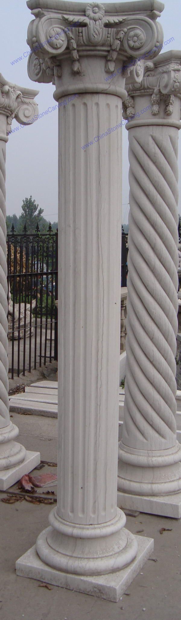 Stone Roman columns