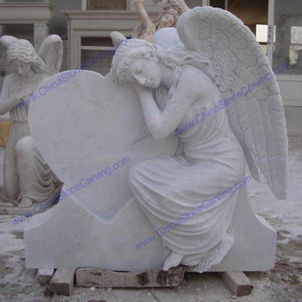 Angel statue tombstone