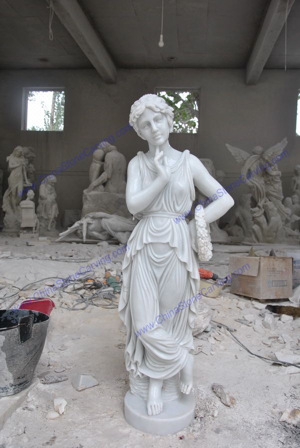 marble lady statues