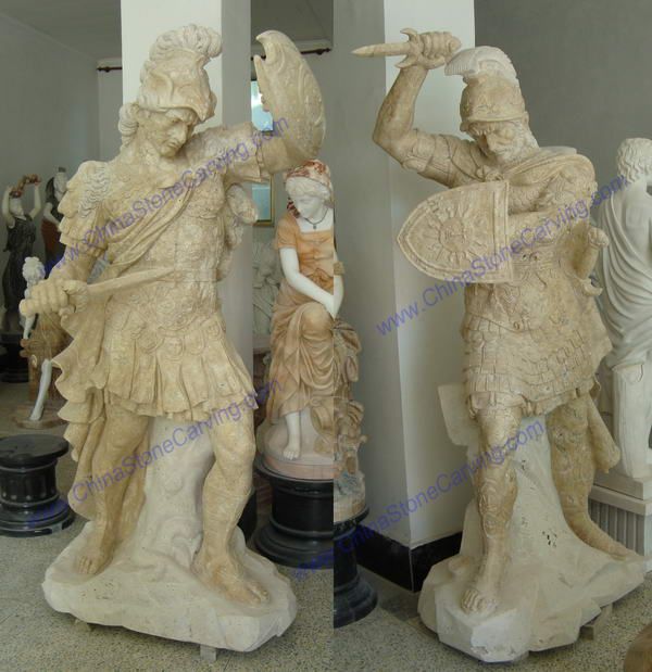 Stone Roman statue,  Stone Roman statue,   Roman warrior statue sculpture,  Stone Roman statue,   